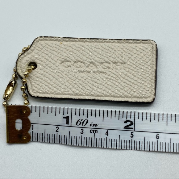 Coach Modern Hangtag Glitter White Hangtag Replacement 41 - Picture 3 of 4